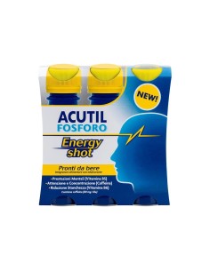 Acutil Fosforo Energy Shot Integratore Energetico 3x60 ml